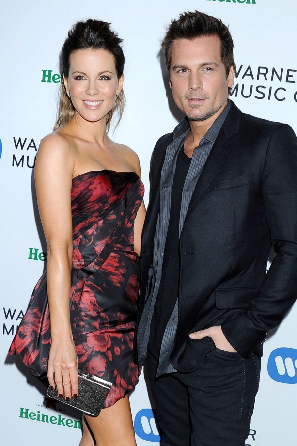Kate Beckinsale And Len Wiseman At The Grammys Warner Music Group After Party