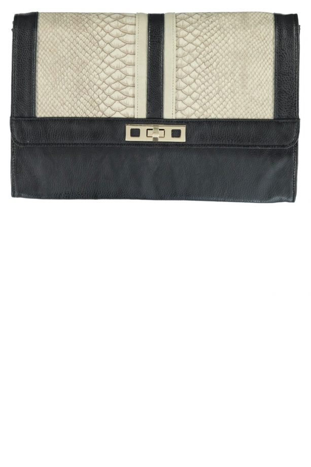 Matalan Structured Croc Clutch, £15