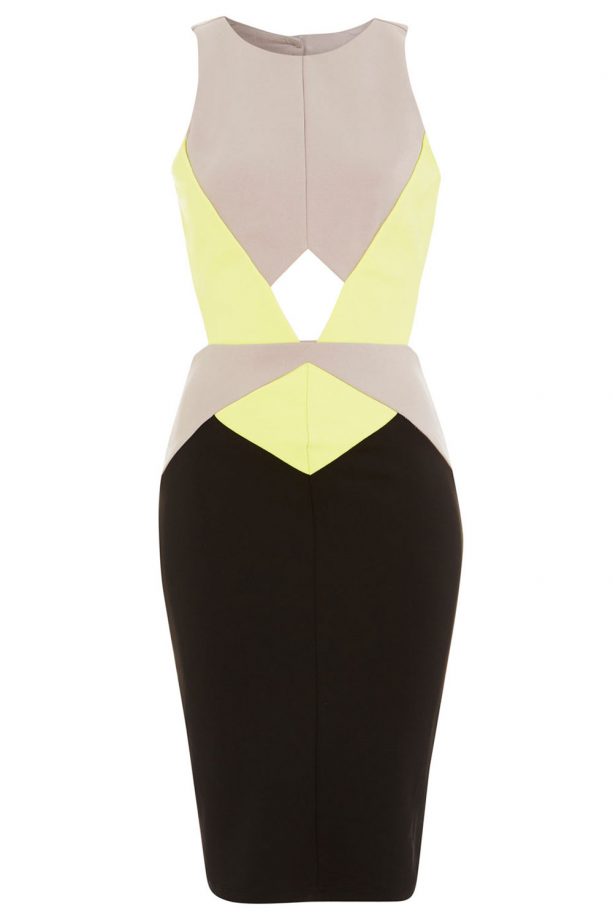 Miss Selfridge Colour Block Panel Dress, £35