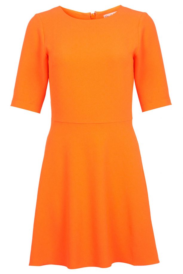 Miss Selfridge Orange Fit And Flare Dress, £39
