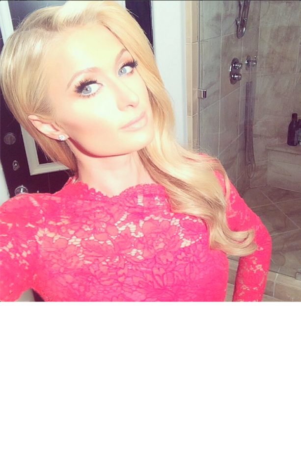 Paris Hilton Shares A Shameless Bathroom Selfie