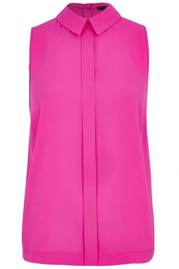 River Island Bright Purple Sleeveless Blouse, £25