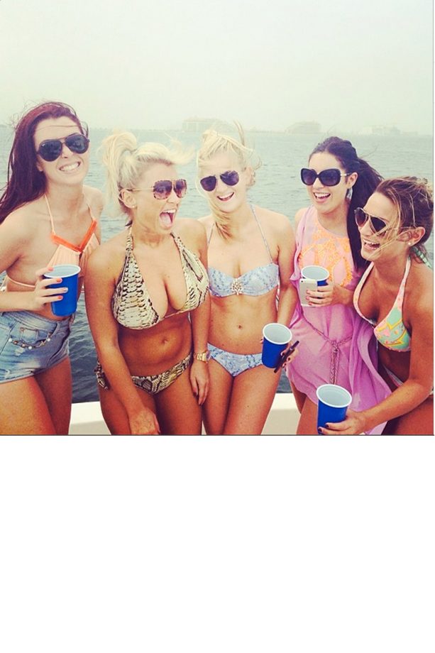 Sam and Billie Faiers Go Boating (And Drinking) With Their TOWIE Pals