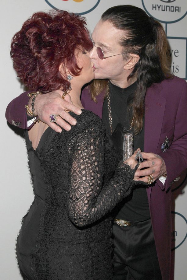 Sharon Ozzy And Ozzy Osbourne At The Clive Davis And Recording Academy Pre Grammy Gala