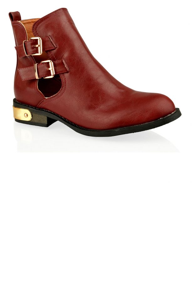 Simmi Ciara Heel Trim Cut-Out Boots, £35