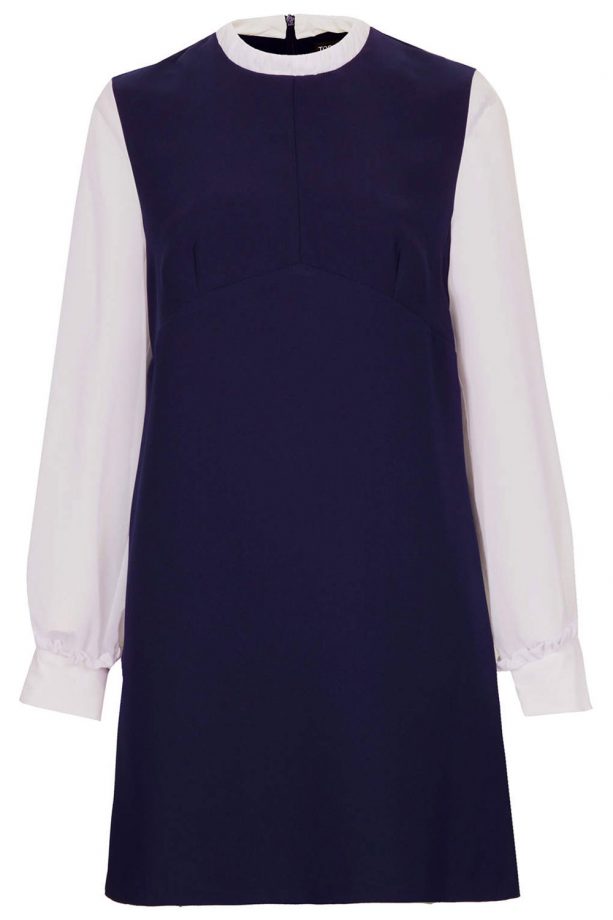 Topshop Chiffon High Neck Shift Dress, £46