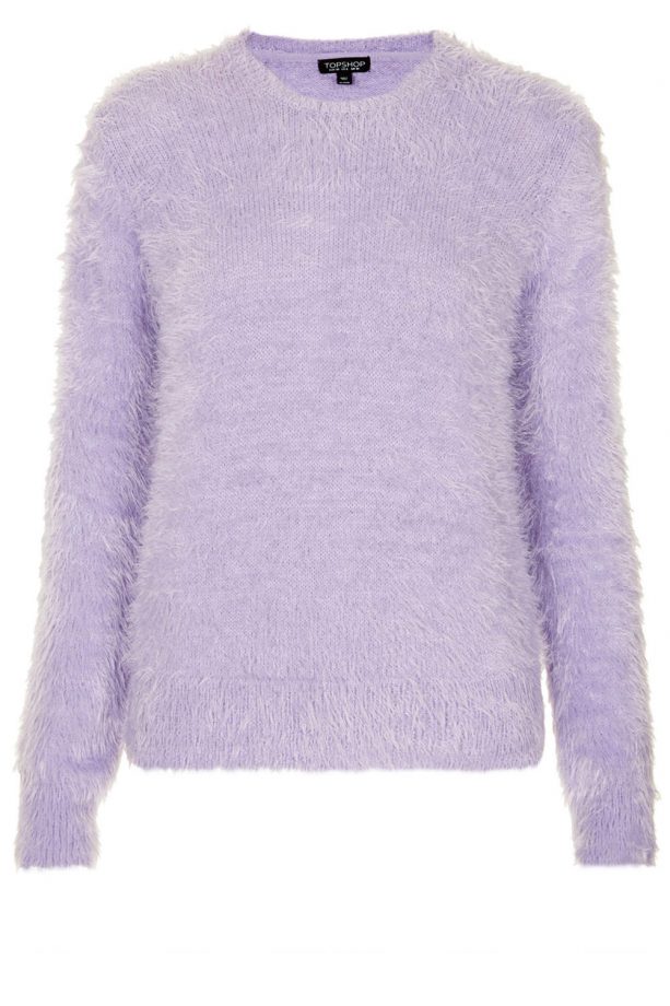 Topshop Knitted Fluffy Crew Jumper, £38