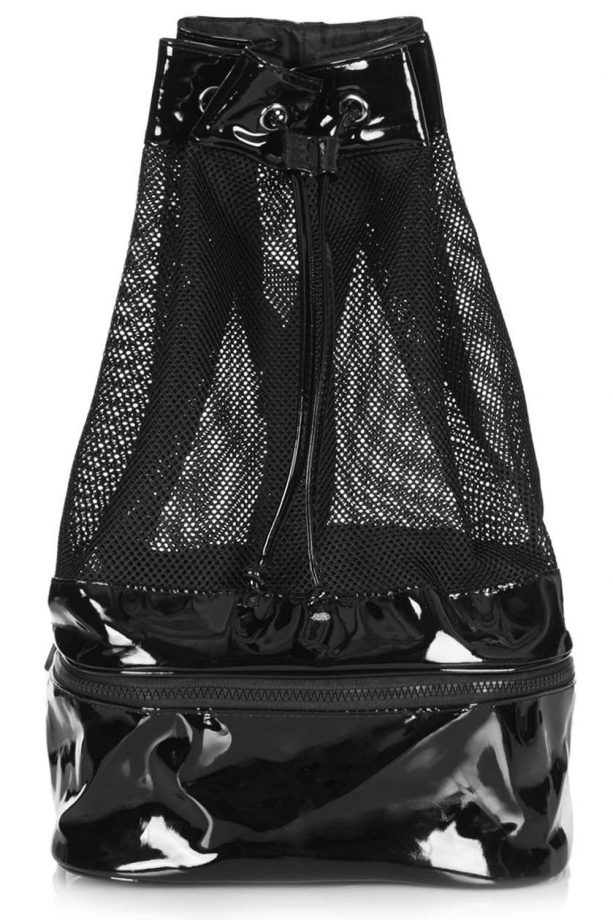 Topshop Mesh Patent Duffle Bag, £28