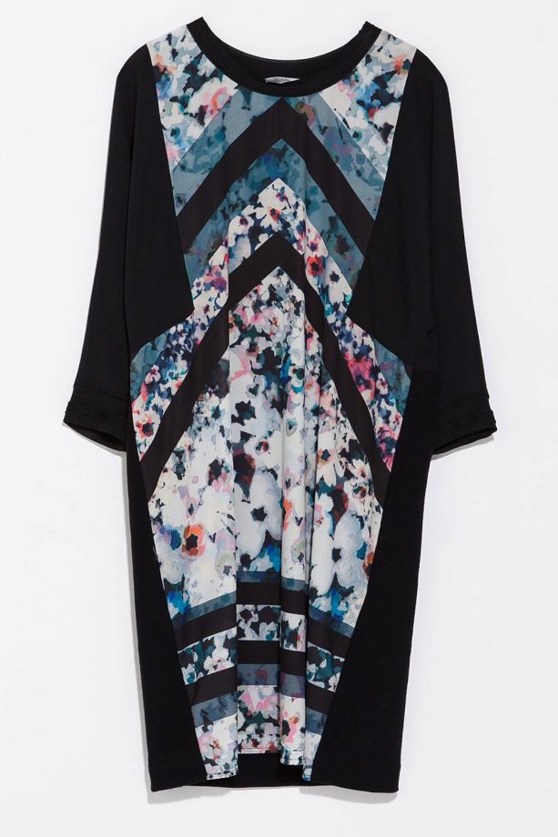 Zara Printed Velour Floral Dress, £29.99