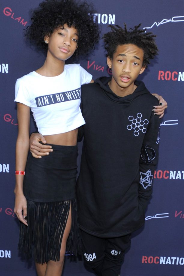 Willow Smith and Jaden Smith At The Roc Nation Pre-Grammy Brunch, Los Angeles