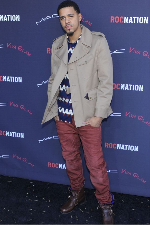 J. Cole At The Roc Nation Pre-Grammy Brunch, Los Angeles