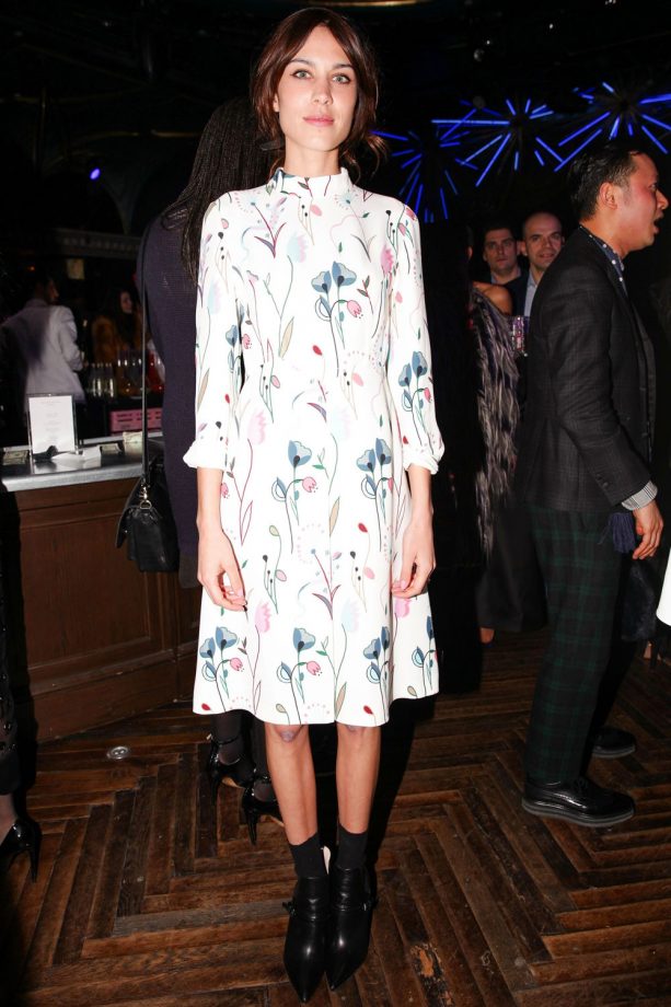 Alexa Chung At New York Fashion Week AW14