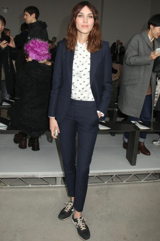 Alexa Chung At New York Fashion Week AW14