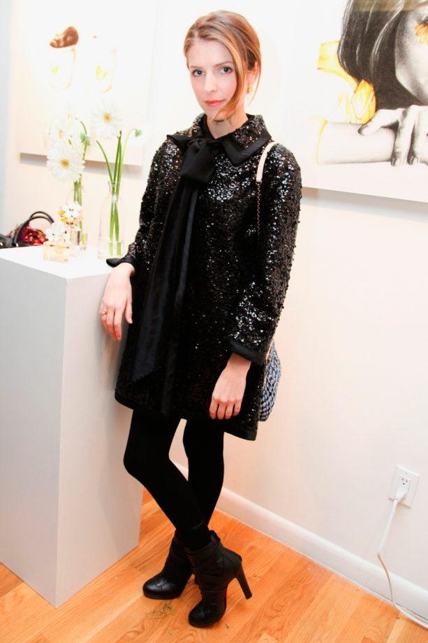 Anna Kendrick At New York Fashion Week AW14