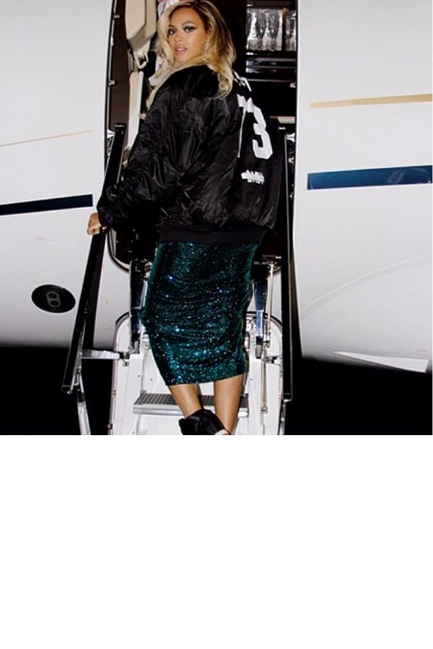 Beyonce Boards Her Private Jet Straight After Her Performance