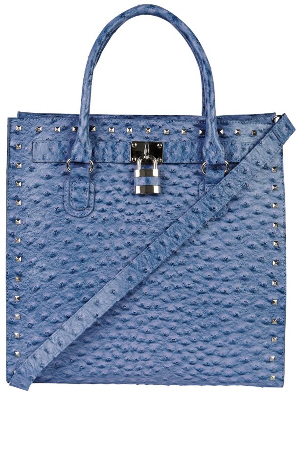 Matalan SS14 Blue Ostrich Strap Tote, £20