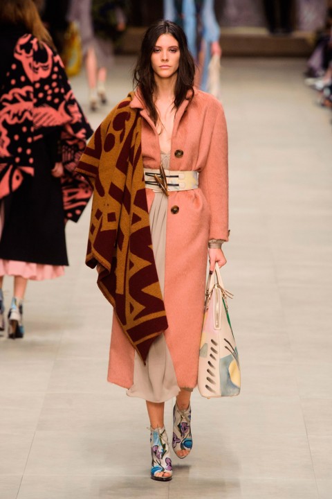 Belted Coats At Burberry Prorsum AW14