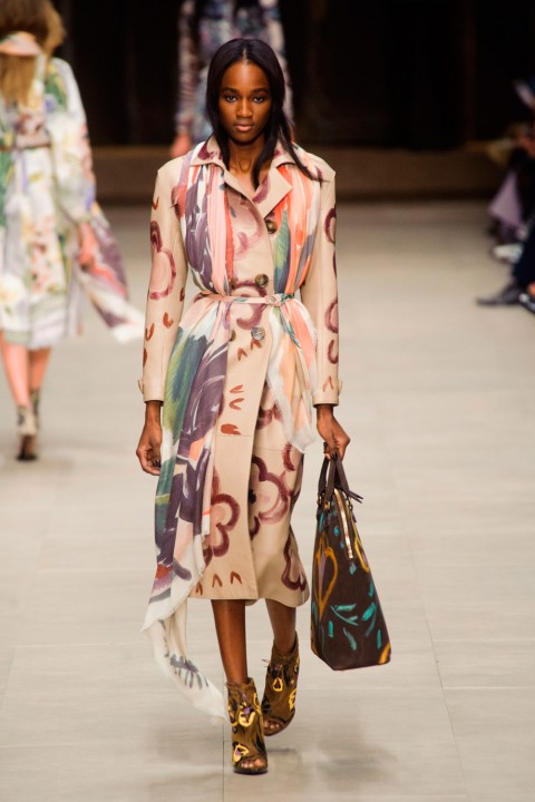 Print Coats At Burberry Prorsum AW14