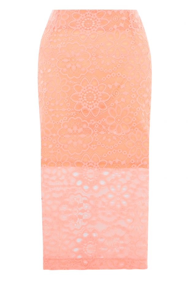 New Look SS14: Coral Lace Midi Skirt, £24.99