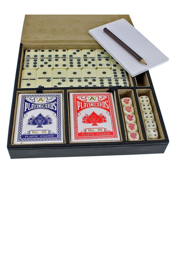 Cards, Dice And Dominoes Set, £25
