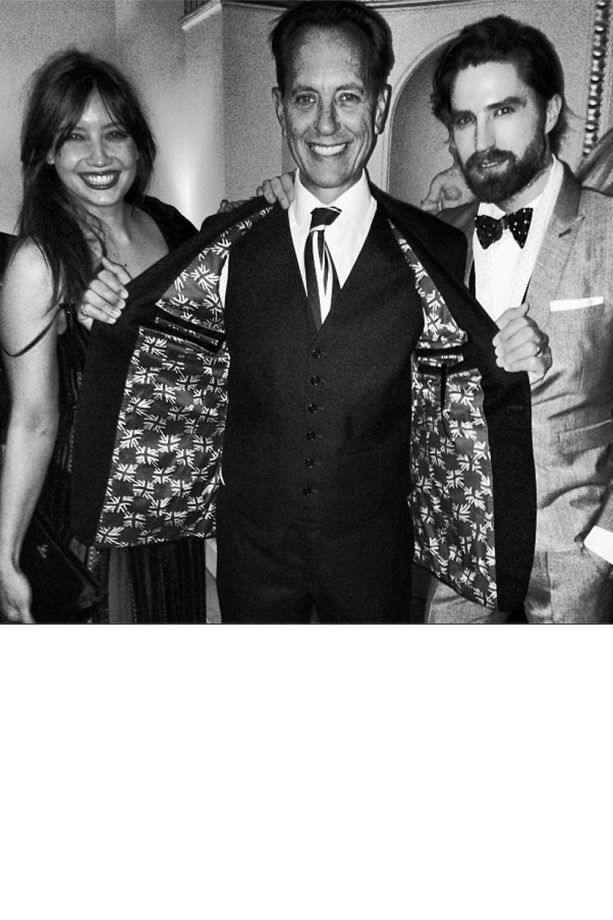 Daisy Lowe And Jack Guiness With 'Legend' Richard E.Grant