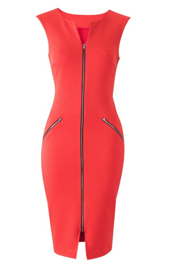 Very Definitions Zip Through Body Con Dress, £45