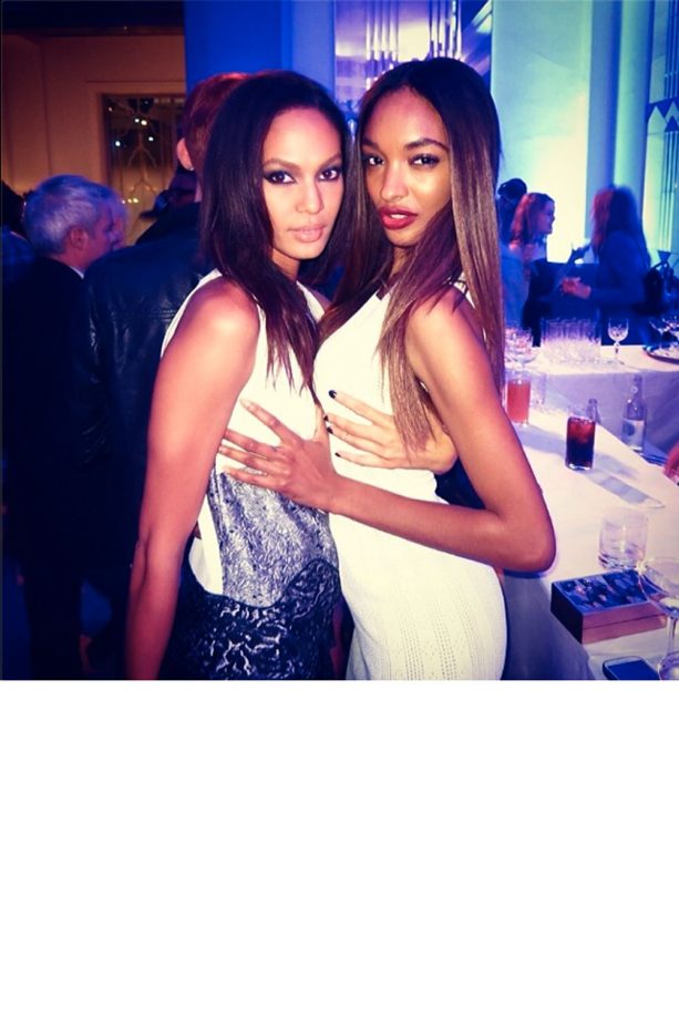 Joan Smalls And Jourdan Dunn Strike A Risque Pose