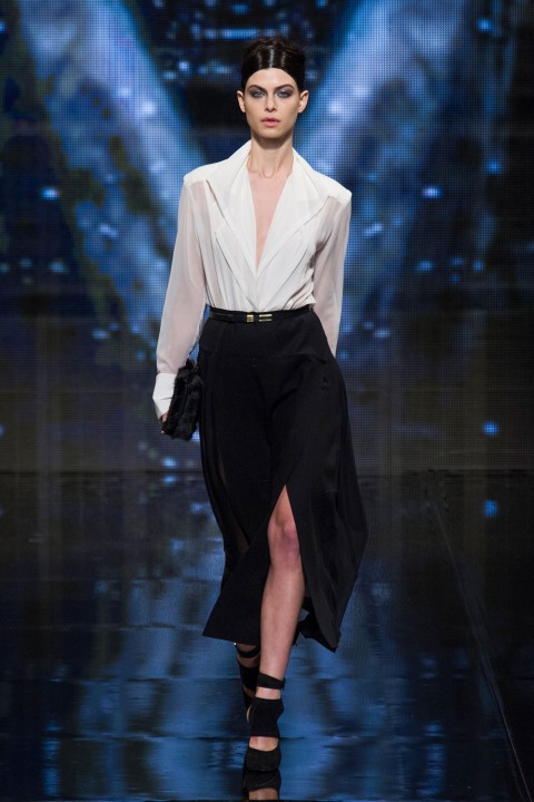 Open Shirts At Donna Karan AW14