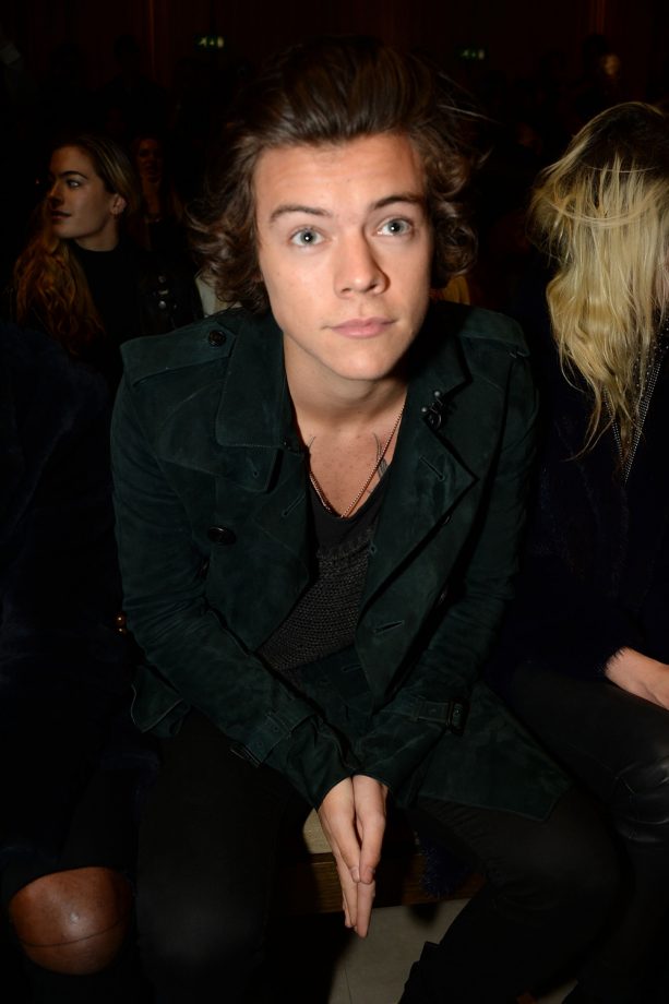 Harry Styles At The Burberry Show, London Fashion Week