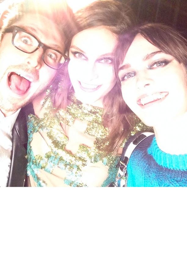 Henry Holland, Sam Rollinson And Charlotte Wiggins After His Show