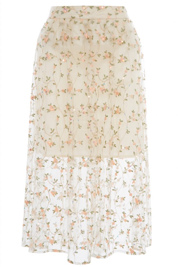 New Look SS14: Floral Mesh Midi Skirt, £34.99