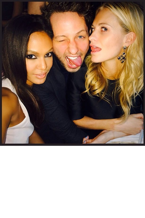 Joan Smalls With Poppy Delevingne And A Very Lucky Derek Blasberg