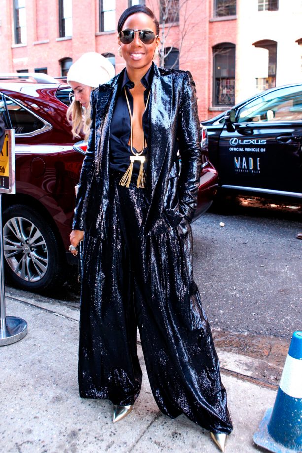 Kelly Rowland At New York Fashion Week AW14