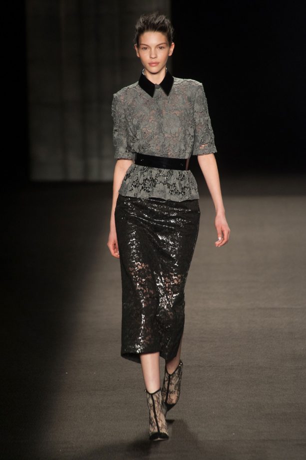 Monique Lhuillier Autumn/Winter 2014 Show At New York Fashion Week
