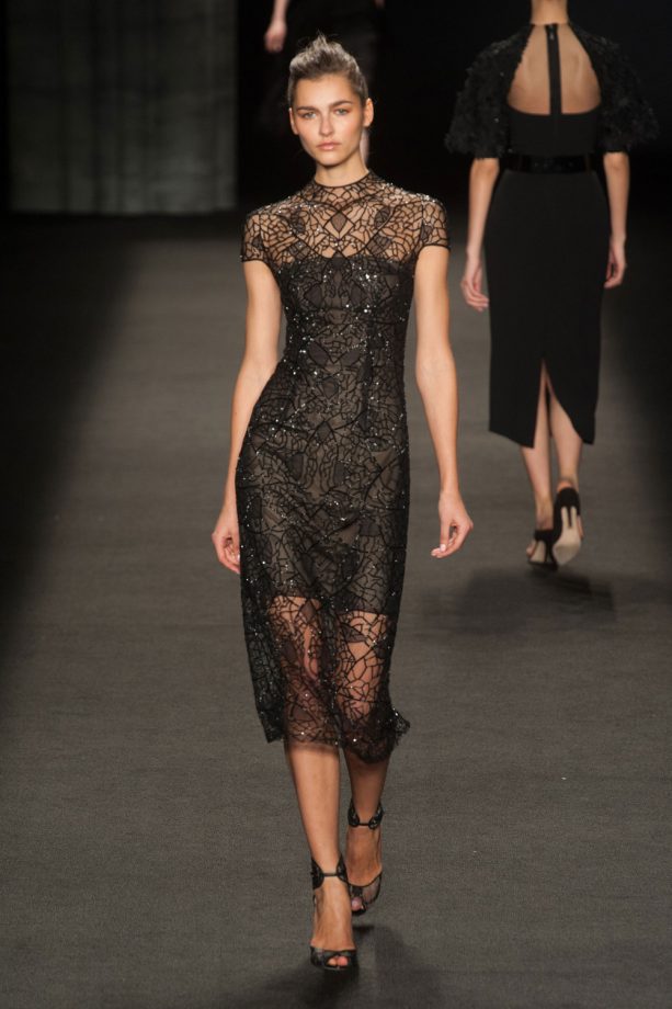 Monique Lhuillier Autumn/Winter 2014 Show At New York Fashion Week
