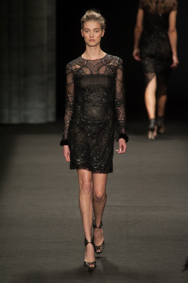 Monique Lhuillier Autumn/Winter 2014 Show At New York Fashion Week