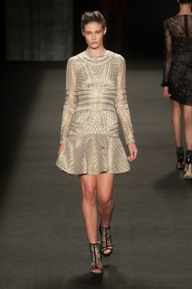 Monique Lhuillier Autumn/Winter 2014 Show At New York Fashion Week