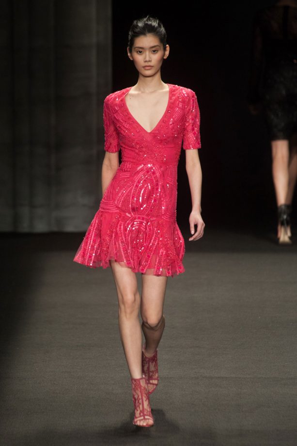 Monique Lhuillier Autumn/Winter 2014 Show At New York Fashion Week