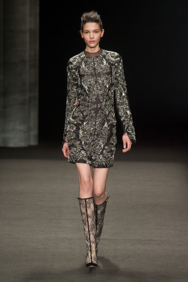 Monique Lhuillier Autumn/Winter 2014 Show At New York Fashion Week