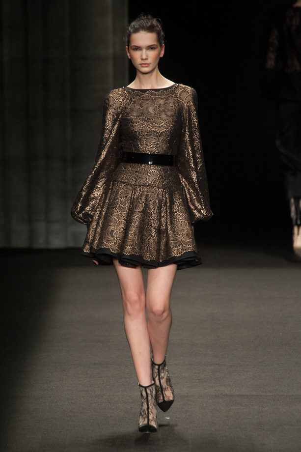 Monique Lhuillier Autumn/Winter 2014 Show At New York Fashion Week