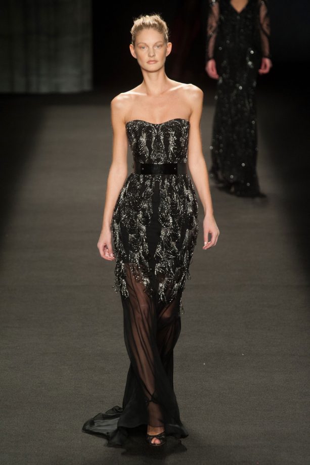 Monique Lhuillier Autumn/Winter 2014 Show At New York Fashion Week