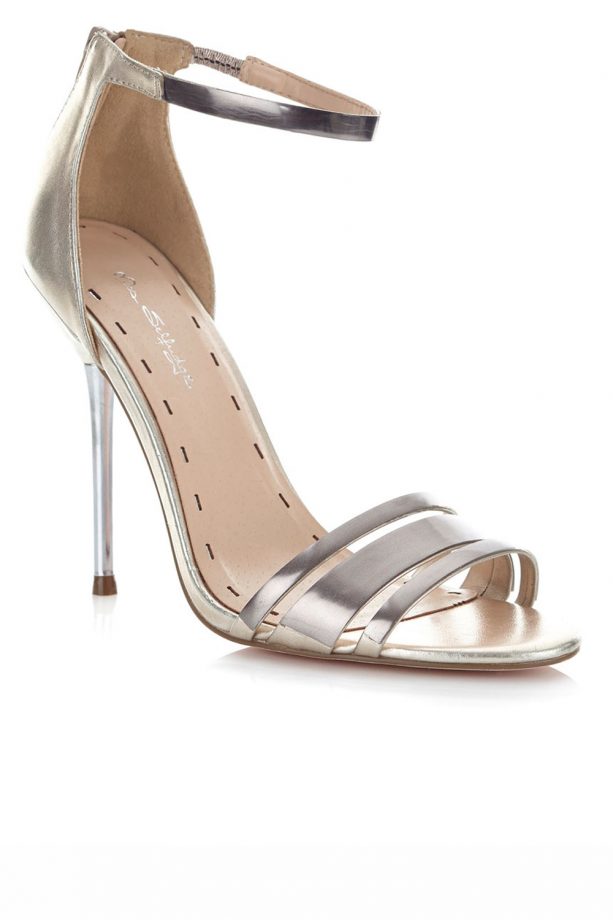 Miss Selfridge Silver Strappy Heels, £42