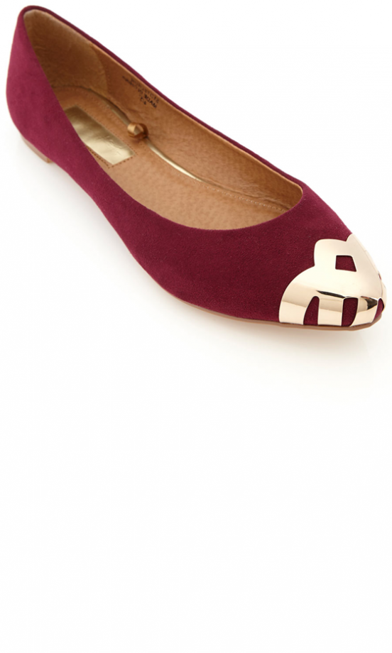 Miss Selfridge Toe Cap Flattie, £28