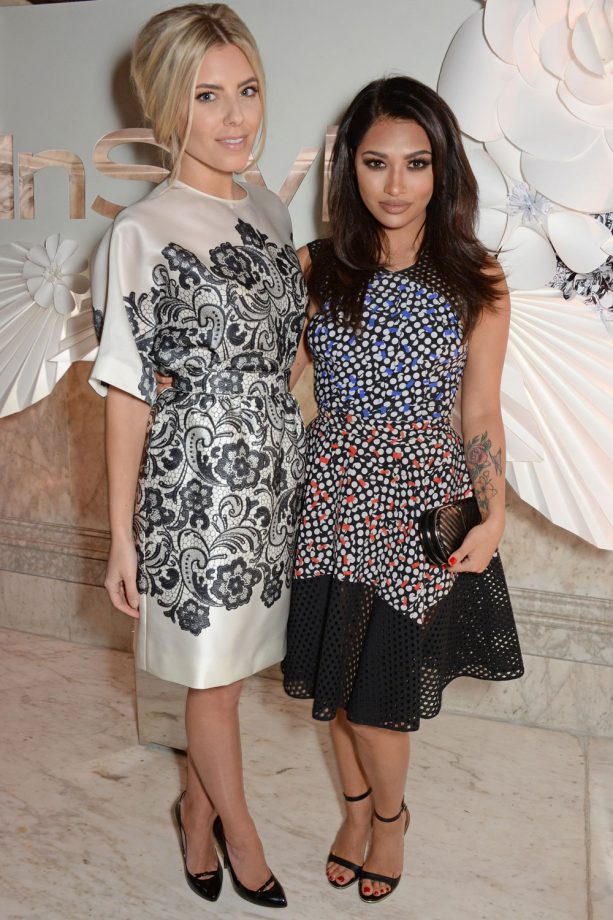Mollie King And Vanessa White Arrive At The InStyle BAFTA Party, 2014