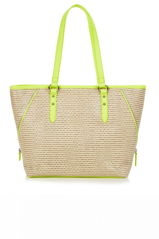 New Look SS14: Neon-Trimmed Beach Bag, £19.99