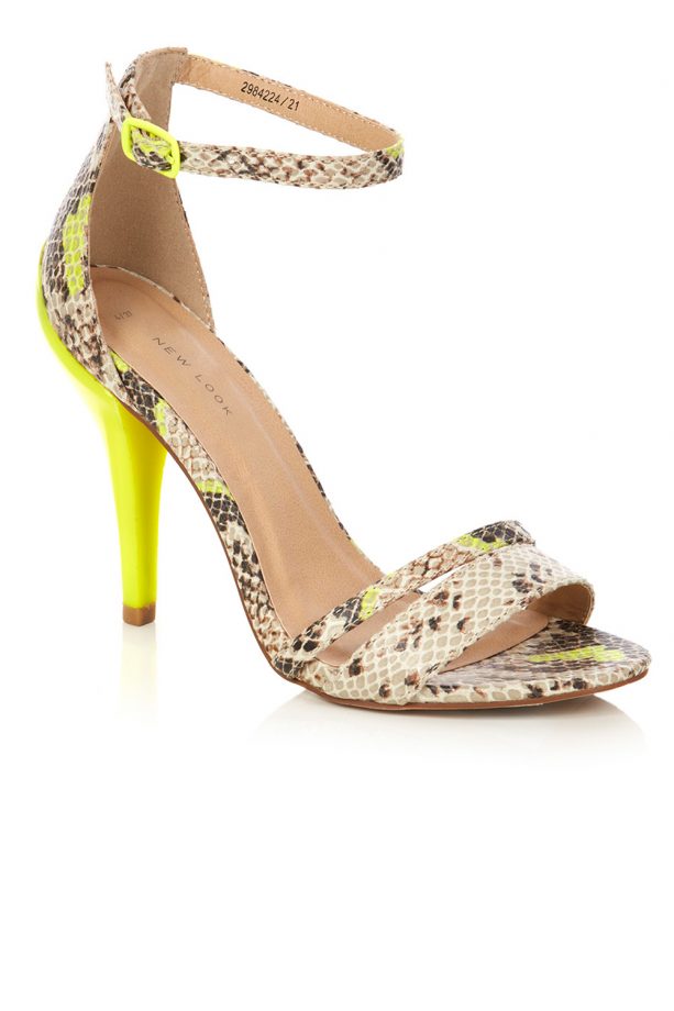 New Look Neon Snake Heels, £24.99