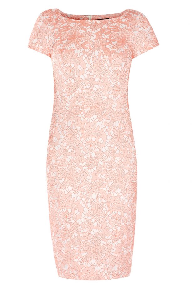 New Look Pink Lace Jacquard Dress, £24.99