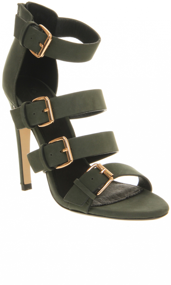 Office Green Multi Strap Heels, £60