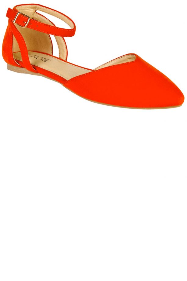 Matalan SS14 Orange Flats, £12