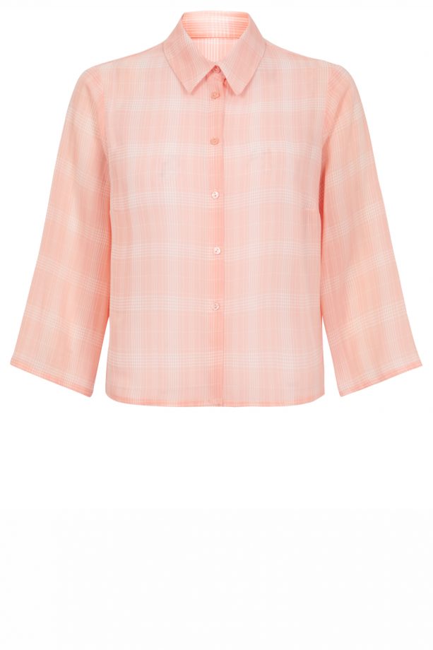 New Look SS14: Pink Checked Blouse, £17.99